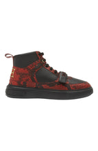 Load image into Gallery viewer, Bally Merryk 6301859 Men&#39;s Bally Red/Black Snakeskin Leather Sneakers MSRP $720
