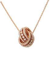 Load image into Gallery viewer, Swarovski Further 5419853 Crystal Rose Gold Tone Pendant MSRP $199
