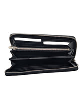 Load image into Gallery viewer, Bally Selen 6208224 Zip Around Black Calf Leather Wallet MSRP $620
