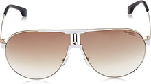 Load image into Gallery viewer, Carrera 1005/S Unisex White Frame Gradient Lens Aviator Sunglasses MSRP $165
