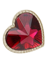 Load image into Gallery viewer, Baccarat 2813113 Etoile Mon Coeur Vermeil Gold Red Crystal Earrings MSRP$540
