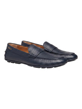 Load image into Gallery viewer, Bally Kelys-U 6306746 Men's Midnight Grained Leather Loafer Shoes MSRP $720
