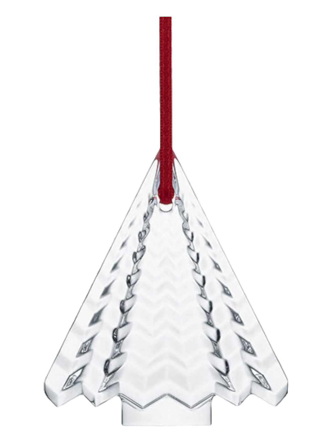 Baccarat 2815089 Crystal 2022 Annual Christmas Tree Clear Ornament MSRP $110