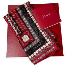 Load image into Gallery viewer, Baccarat 2809038 Ladies Louxor Twillsilk Maxi Tie Red Scarf MSRP $400
