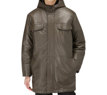 Load image into Gallery viewer, Bally 6302043 Men&#39;s Militi Brown Leather Coat XL (52) MSRP $6270
