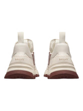 Load image into Gallery viewer, Bally Holden 6301550 Men&#39;s White/Heritage Red Leather Sneakers MSRP $650
