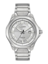 Load image into Gallery viewer, Citizen AW1540-88A Men's Chandler Silver Dial SuperTitanium 44 mm Watch MSRP $375
