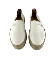 Load image into Gallery viewer, Bally Felly 6301226 Women&#39;s Bone Cotton Fabric Loafers MSRP $399
