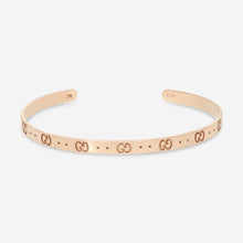 Load image into Gallery viewer, GUCCI Icon Thin Bangle 18kt Pink Gold Bracelet YBA434524002 MSRP $2,700
