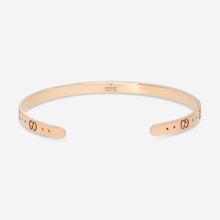 Load image into Gallery viewer, GUCCI Icon Thin Bangle 18kt Pink Gold Bracelet YBA434524002 MSRP $2,700
