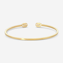 Load image into Gallery viewer, GUCCI GG Running 18kt Yellow Gold and Diamond Cuff Bracelet YBA481662001 MSRP $2,650
