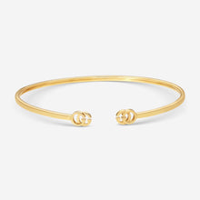 Load image into Gallery viewer, GUCCI GG Running 18kt Yellow Gold Cuff Bracelet YBA481663001 MSRP $1,610
