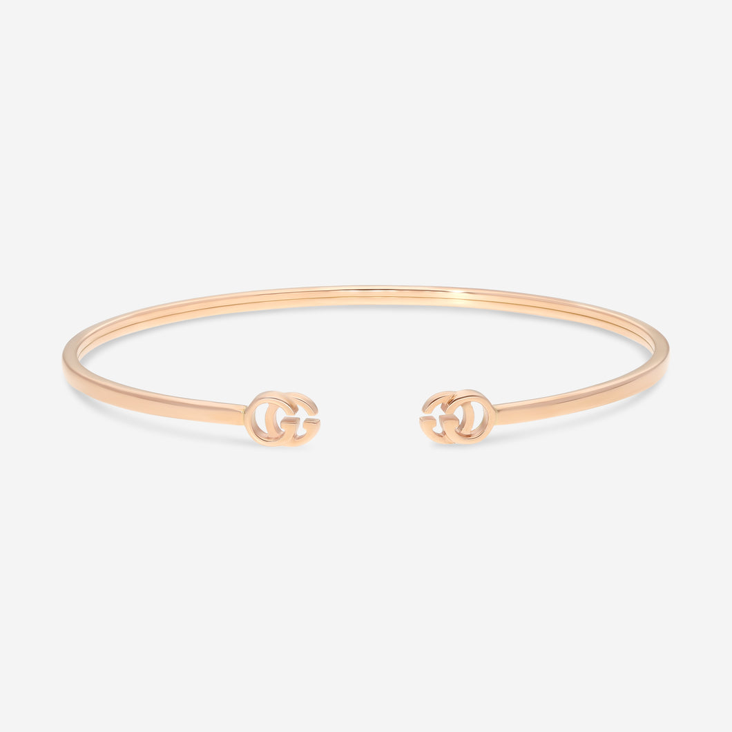 GUCCI GG Running 18kt Pink Gold Bracelet YBA481663002 MSRP $1,610