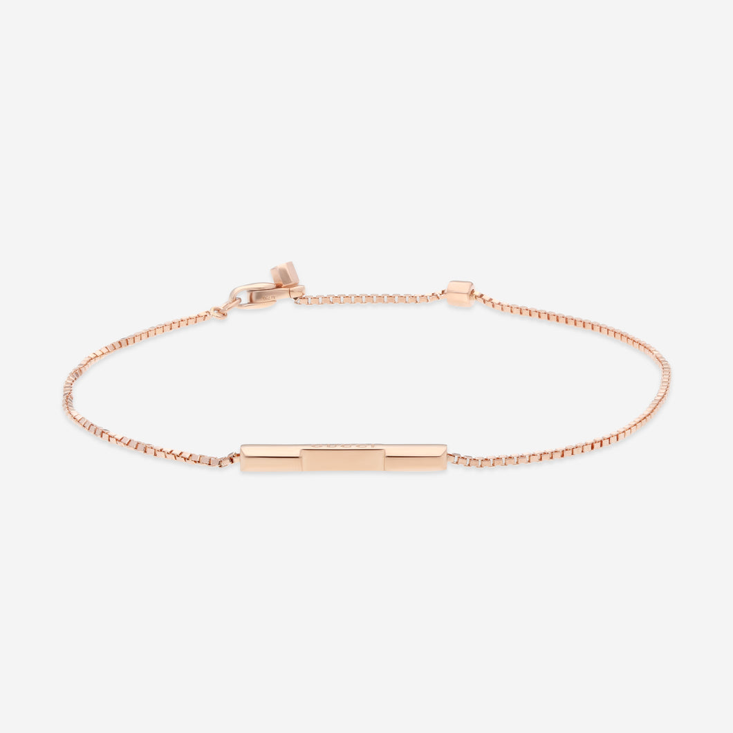 GUCCI Link to Love 18kt Pink Gold Bracelet YBA662106002 MSRP $1,250