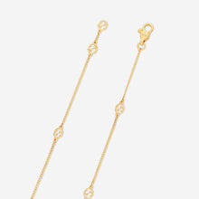 Load image into Gallery viewer, GUCCI Interlocking G Details and Star Motif in 18kt Yellow Gold &amp; Diamonds Bracelet YBA679117001 MSRP $1,760
