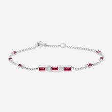 Load image into Gallery viewer, GUCCI Link to Love 18kt White Gold and Rubellite Bracelet YBA702395001 MSRP $3,190
