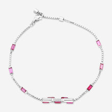 Load image into Gallery viewer, GUCCI Link to Love 18kt White Gold and Rubellite Bracelet YBA702395001 MSRP $3,190
