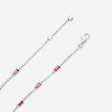 Load image into Gallery viewer, GUCCI Link to Love 18kt White Gold and Rubellite Bracelet YBA702395001 MSRP $3,190
