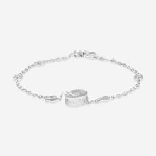 Load image into Gallery viewer, Gucci 18K White Gold Round Charm Heart Cut Out Bracelet YBA729383002016 MSRP $2,550
