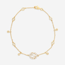 Load image into Gallery viewer, GUCCI 18kt Yellow Gold and Diamond Bracelet YBA729403002 MSRP $2,750
