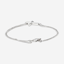 Load image into Gallery viewer, Gucci Link to Love 18K White Gold Cross Charm Bracelet YBA759354002 MSRP $1,700
