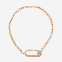Load image into Gallery viewer, Gucci Link to Love 18K Rose and White Gold Chain Bracelet YBA786693002016 MSRP $2,350
