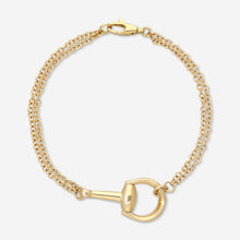 Load image into Gallery viewer, Gucci Horsebit 18K Yellow Gold Medium Bracelet YBA795812001 MSRP $3,300
