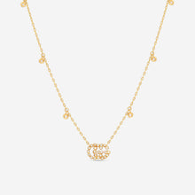 Load image into Gallery viewer, GUCCI GG Running 18kt Yellow Gold and Diamond Necklace YBB481624001 MSRP $3,100
