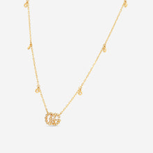 Load image into Gallery viewer, GUCCI GG Running 18kt Yellow Gold and Diamond Necklace YBB481624001 MSRP $3,100

