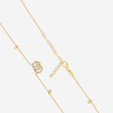 Load image into Gallery viewer, GUCCI GG Running 18kt Yellow Gold and Diamond Necklace YBB481624001 MSRP $3,100
