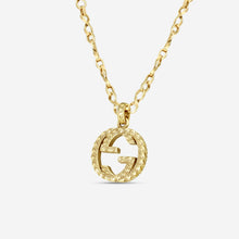 Load image into Gallery viewer, GUCCI Interlocking G 18kt Aged Yellow Gold Necklace YBB579858001 MSRP $3,470

