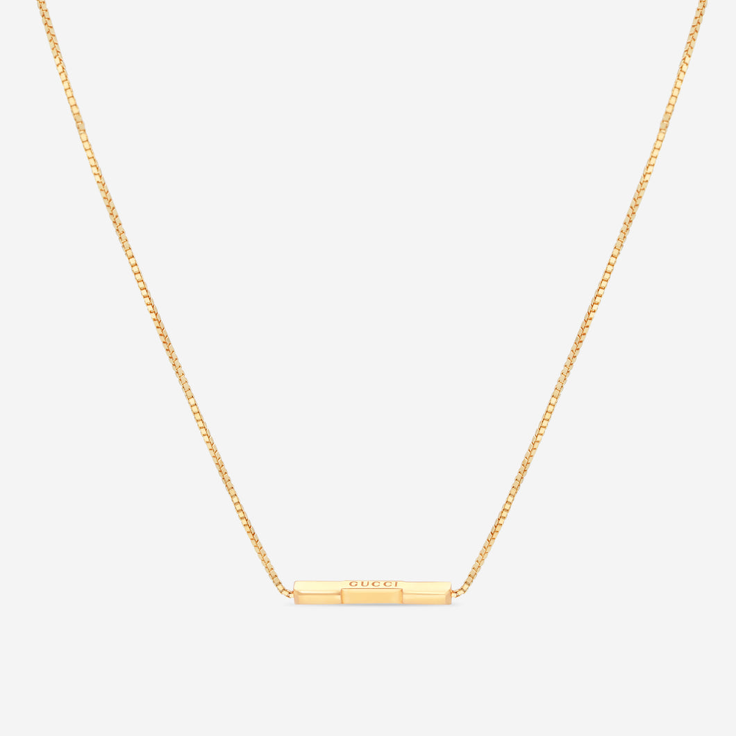GUCCI Link to Love 18kt Yellow Gold Necklace YBB662108001 MSRP $1,650