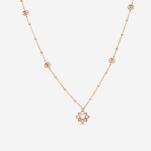 Load image into Gallery viewer, GUCCI Flora 18kt Pink Gold and Diamond Necklace YBB702393001 MSRP $3430

