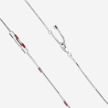 Load image into Gallery viewer, Gucci Link to Love 18K White Gold &amp; Rubellite Pendant Necklace YBB702394001 MSRP $4,730
