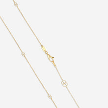 Load image into Gallery viewer, Gucci 18K Yellow Gold Round Pendant and Star Cut Out Necklace YBB729363001 MSRP $2,700
