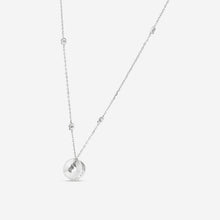 Load image into Gallery viewer, Gucci 18K White Gold Round Pendant Necklace with Heart Cut-Out YBB729373002 MSRP $2,910
