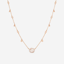 Load image into Gallery viewer, Gucci 18K Rose Gold &amp; Diamond Pendant Necklace YBB729402001 MSRP $3,300
