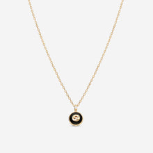 Load image into Gallery viewer, Gucci 18K Yellow Gold Onyx &amp; Diamond Necklace YBB789340001 MSRP $2,700
