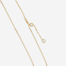 Load image into Gallery viewer, Gucci 18K Yellow Gold Onyx &amp; Diamond Necklace YBB789340001 MSRP $2,700
