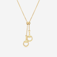 Load image into Gallery viewer, Gucci Horsebit 18K Yellow Gold Lariat Necklace YBB795850001 MSRP $5,300
