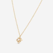 Load image into Gallery viewer, Gucci 18K Yellow Gold Diamond Flower Pendant Necklace YBB796238001 MSRP $6,340
