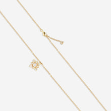 Load image into Gallery viewer, Gucci 18K Yellow Gold Diamond Flower Pendant Necklace YBB796238001 MSRP $6,340
