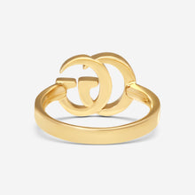 Load image into Gallery viewer, GUCCI GG Running Thin 18kt Yellow Gold Ring YBC525690001 MSRP $1,760
