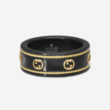 Load image into Gallery viewer, GUCCI Icon Yellow Gold and Corundum Ring YBC606826001 MSRP $850
