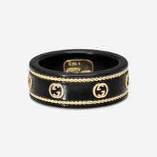 Load image into Gallery viewer, GUCCI Icon Yellow Gold and Corundum Ring YBC606826001 MSRP $850
