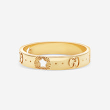 Load image into Gallery viewer, Gucci Icon 18K Yellow Gold Band Ring YBC607339001 MSRP $1,200

