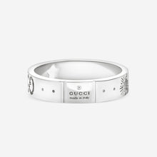 Load image into Gallery viewer, Gucci Icon 18K White Gold Band Ring YBC607339002 MSRP $1,280
