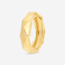Load image into Gallery viewer, GUCCI Link to Love Studded 18kt Yellow Gold Ring YBC662184001 MSRP $1,650
