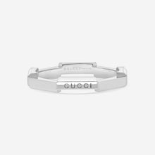 Load image into Gallery viewer, GUCCI Link to Love 18kt White Gold Ring YBC662194003 MSRP $1,070
