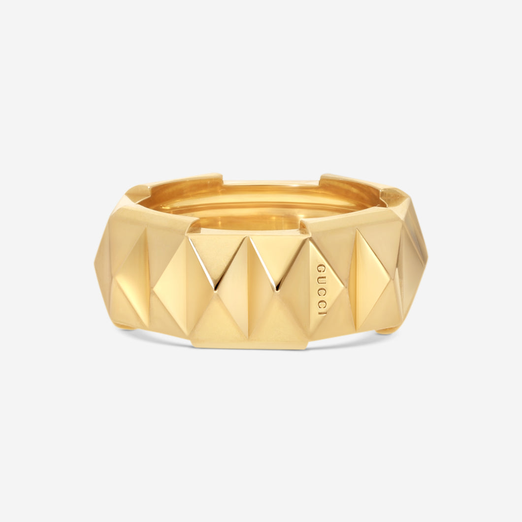 Gucci Link to Love 18K Yellow Gold Ring YBC702379001 MSRP $3250